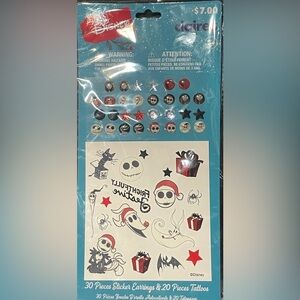 🔴3/$12 Disney’s The Nightmare Before Christmas Earring Sticker & Tattoo Set!